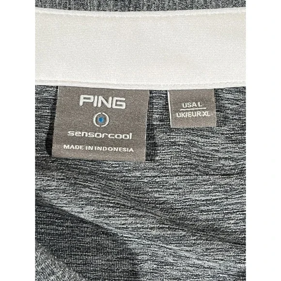 Ping Sensor Cool Shirt Men's Large 100% Polyester‎ Short Sleeve Collared Polo - Picture 6 of 7